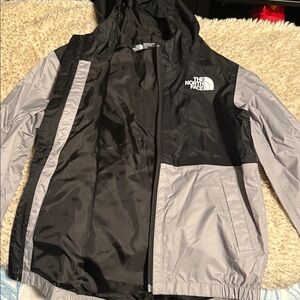 The North Face Black and Gray Windbreaker
